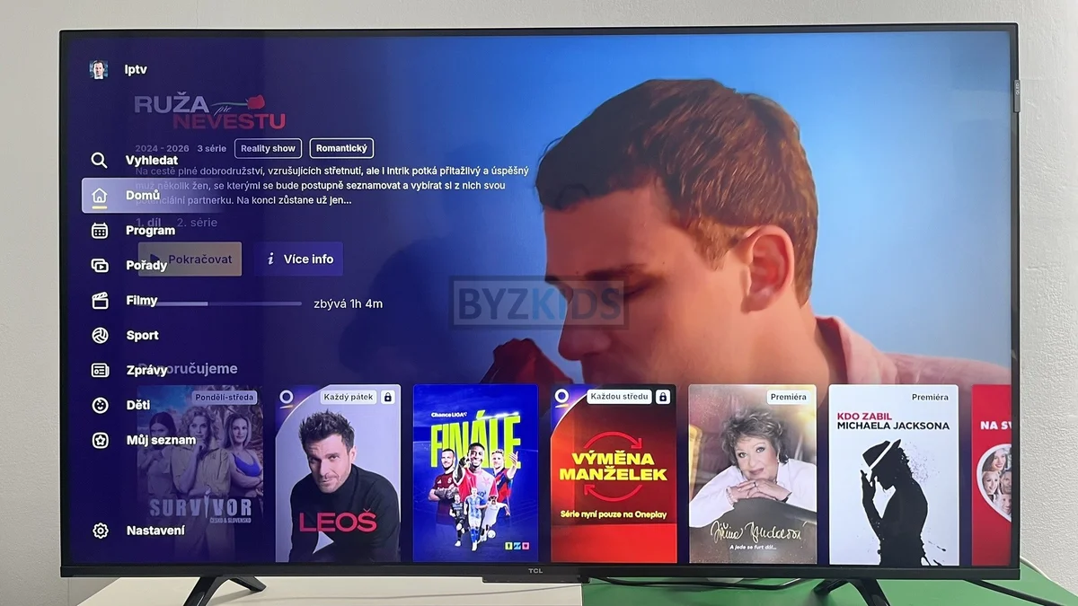 Oneplay app screen