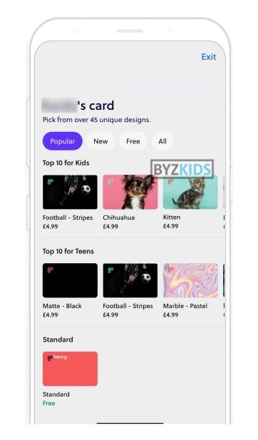 GoHenry app screen