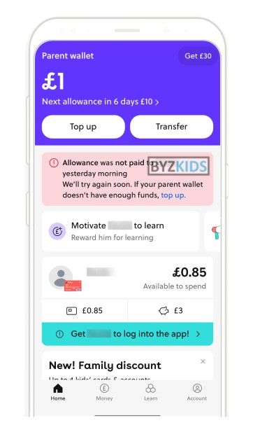 GoHenry app screen