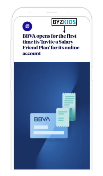 BBVA app screen