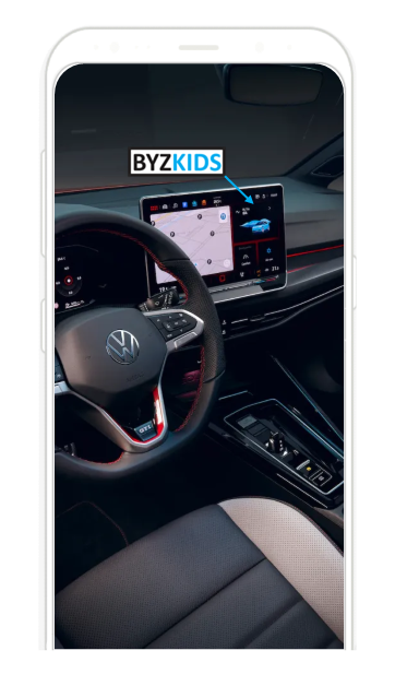 Volkswagen app screen