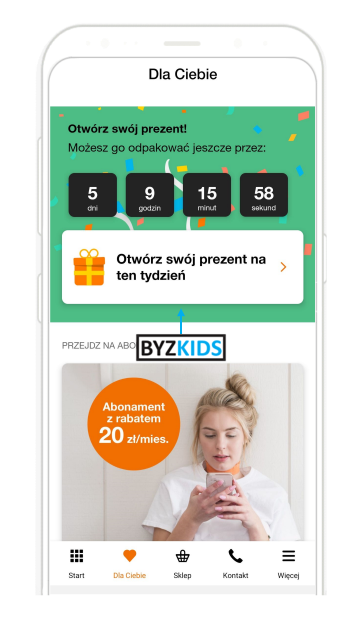 Orange: Rewards on weekly basis