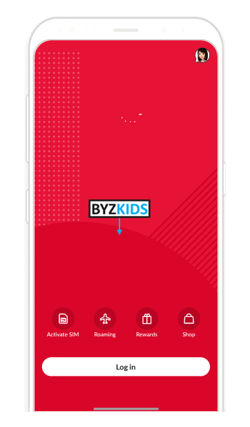 Singtel app screen