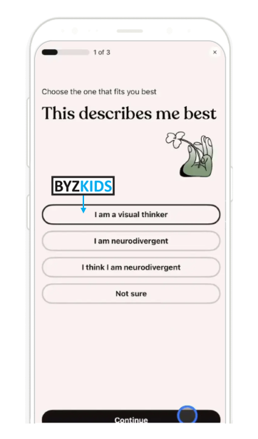 Timmo app screen