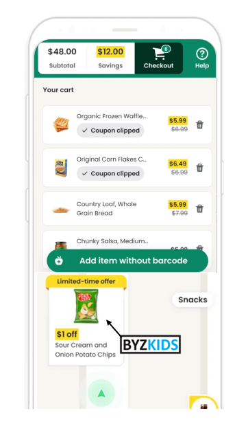 Instacart app screen