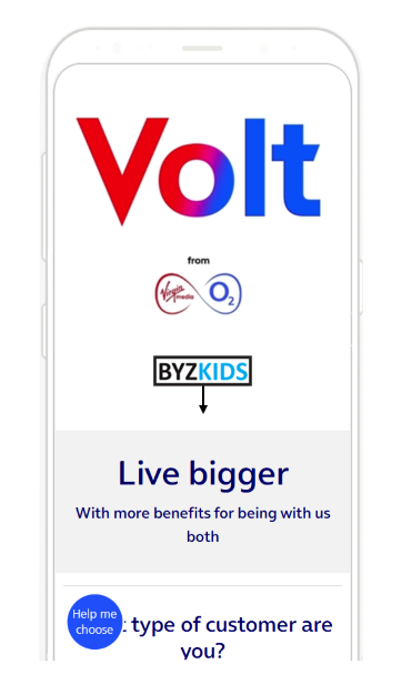 Volt app screen