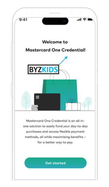 Mastercard app screen