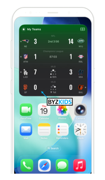 Apple Sports app screen