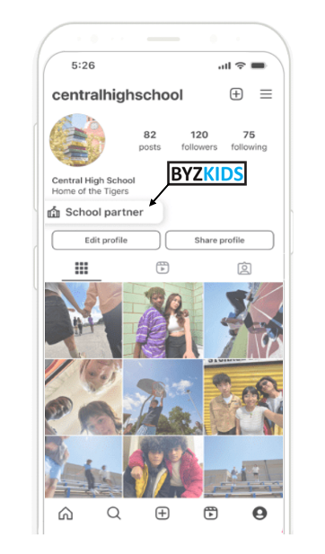 Messenger app screen