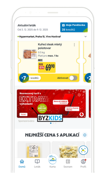 Albert app screen