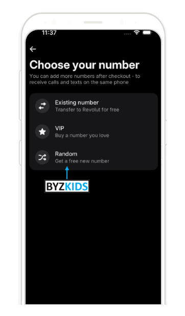 Revolut: Simplified onboarding, screen 2 of 9