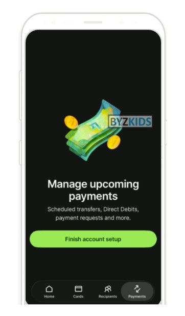 Wise app screen