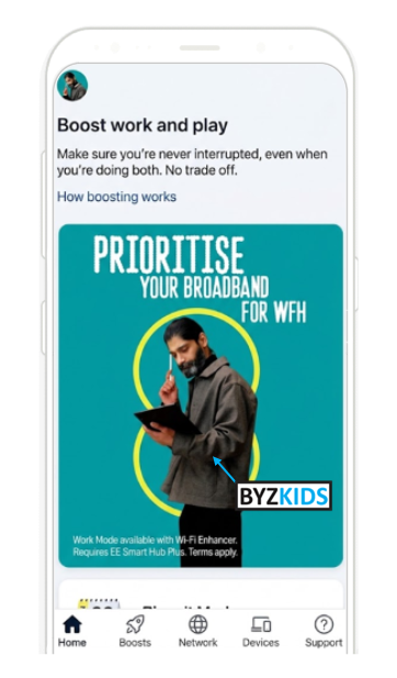 EE: WiFi boosting modes for user activities, screen 2 of 3