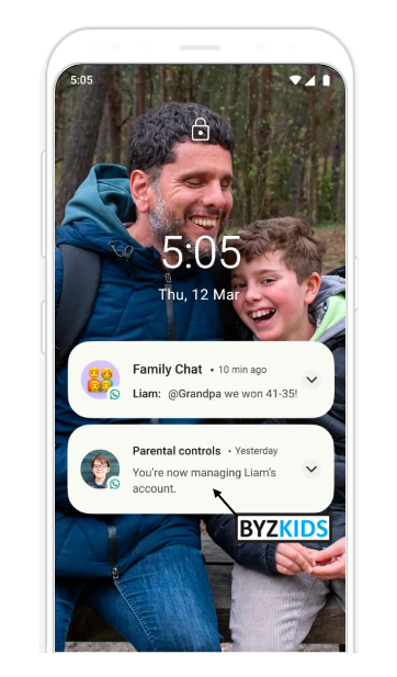 WhatsApp app screen