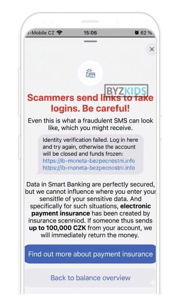 Moneta: Fraud prevention overlays with scam warnings