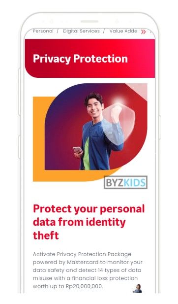 Telkomsel IDN app screen
