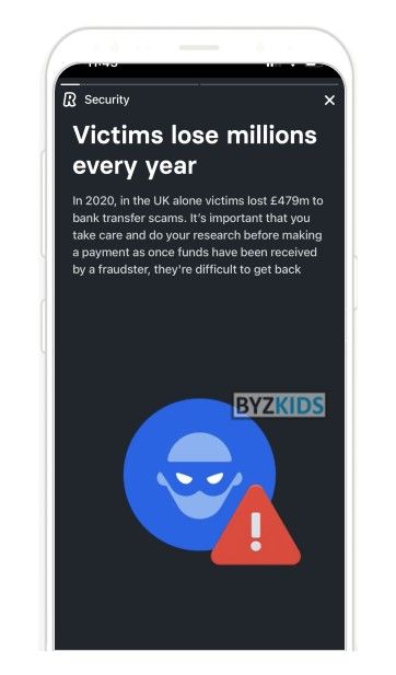 Revolut: Live fraud education in transaction flows
