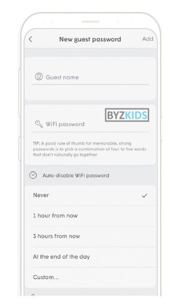 Midco app screen