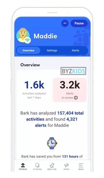 Bark app screen
