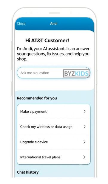 AT&T Mobile App app screen