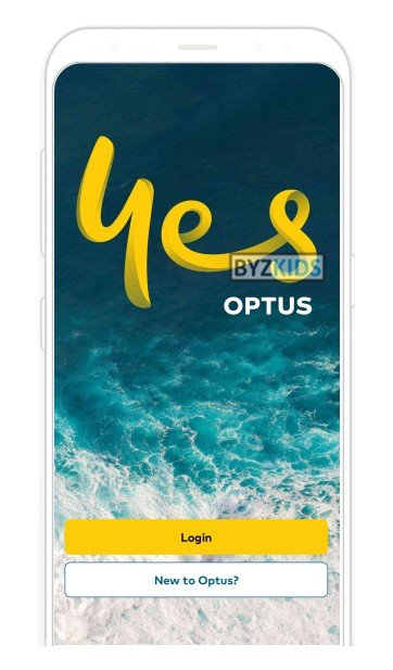 My Optus app screen