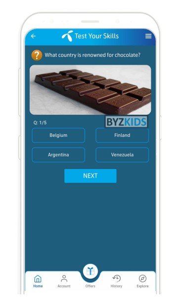 My Telenor app screen