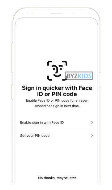 Klarna app screen