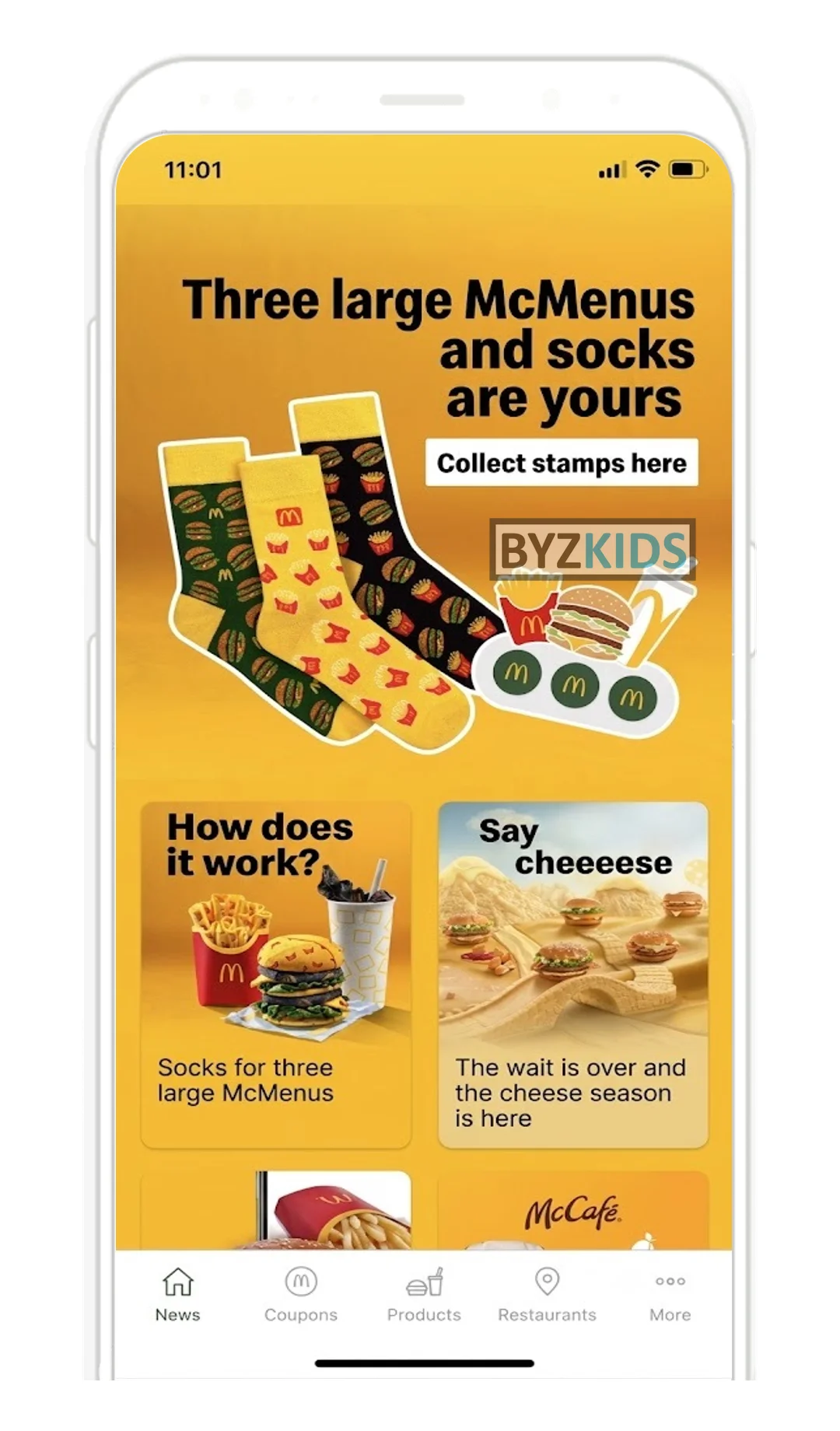 McDonald's App app screen