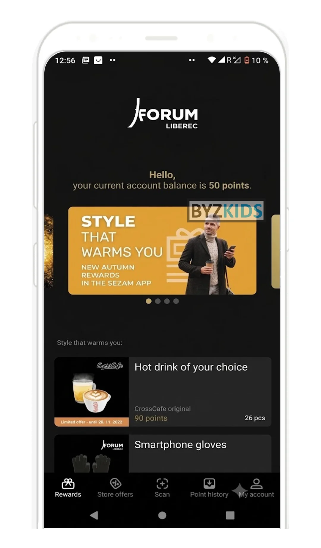 Forum Liberec app screen