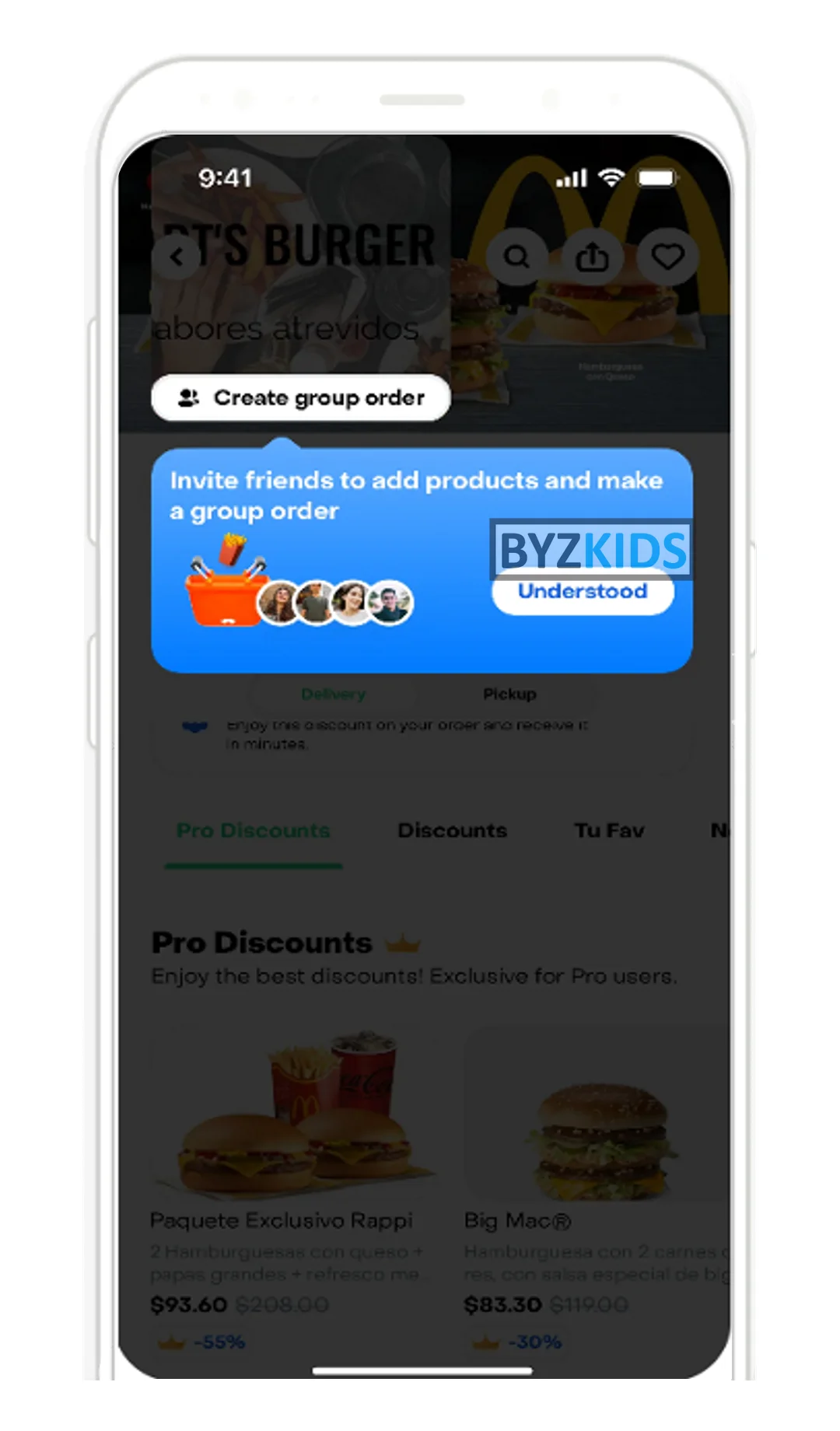 Rappi app screen