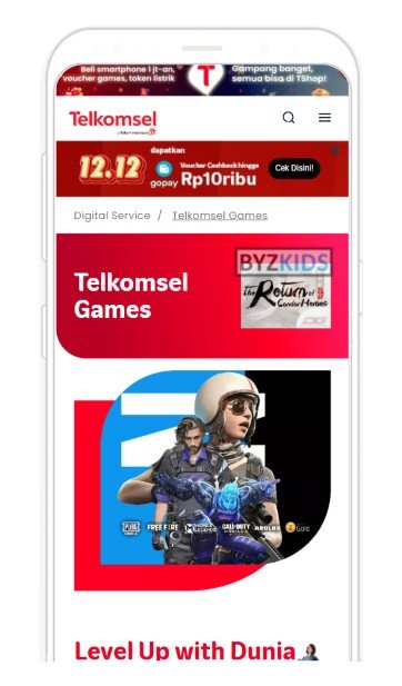 Dunia Games app screen
