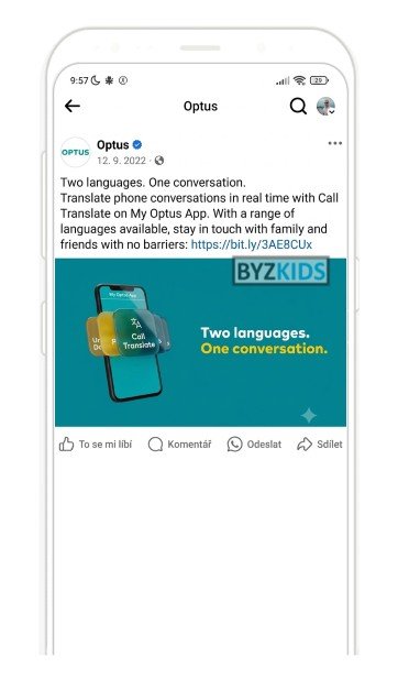 Optus App: Real-time voice call translation across 19 languages