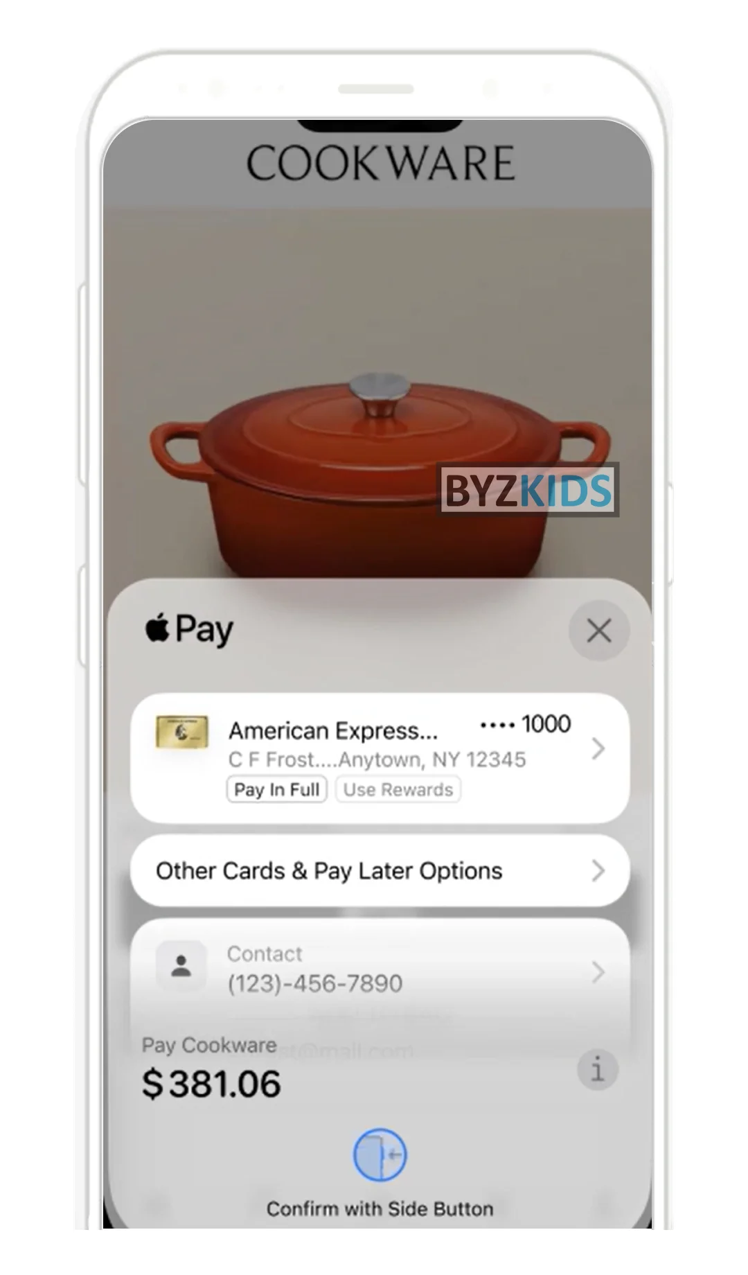 American Express app screen