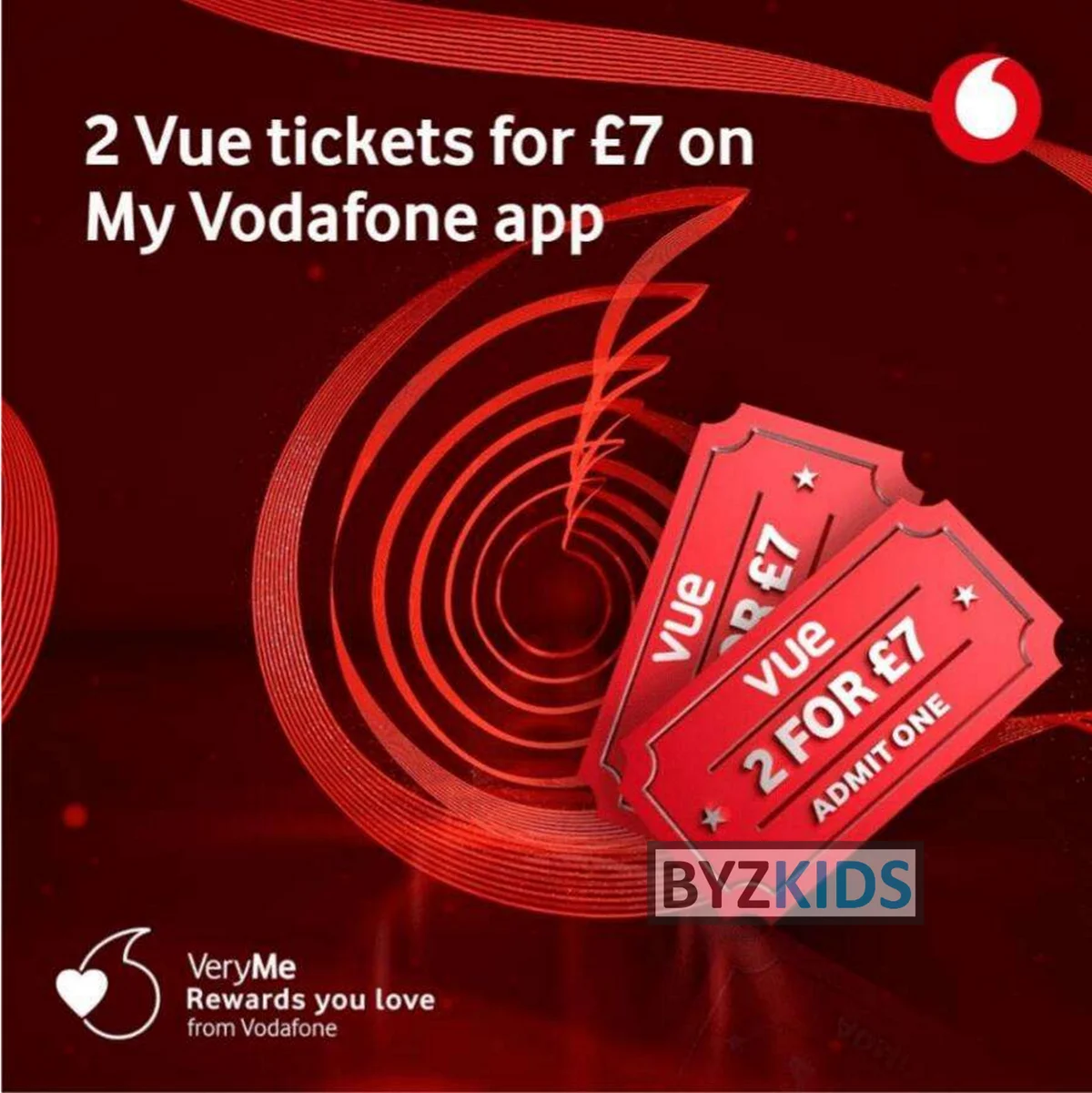 My Vodafone app screen
