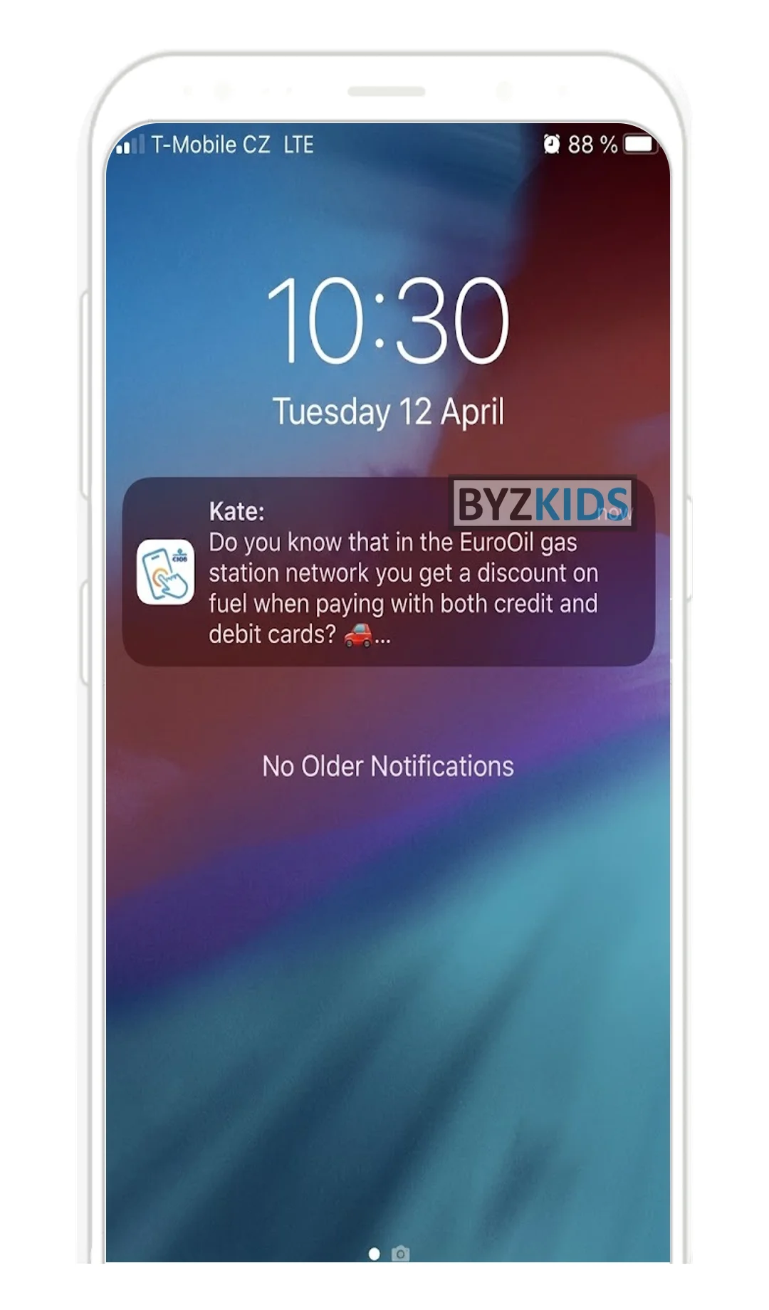 ČSOB Banking app screen