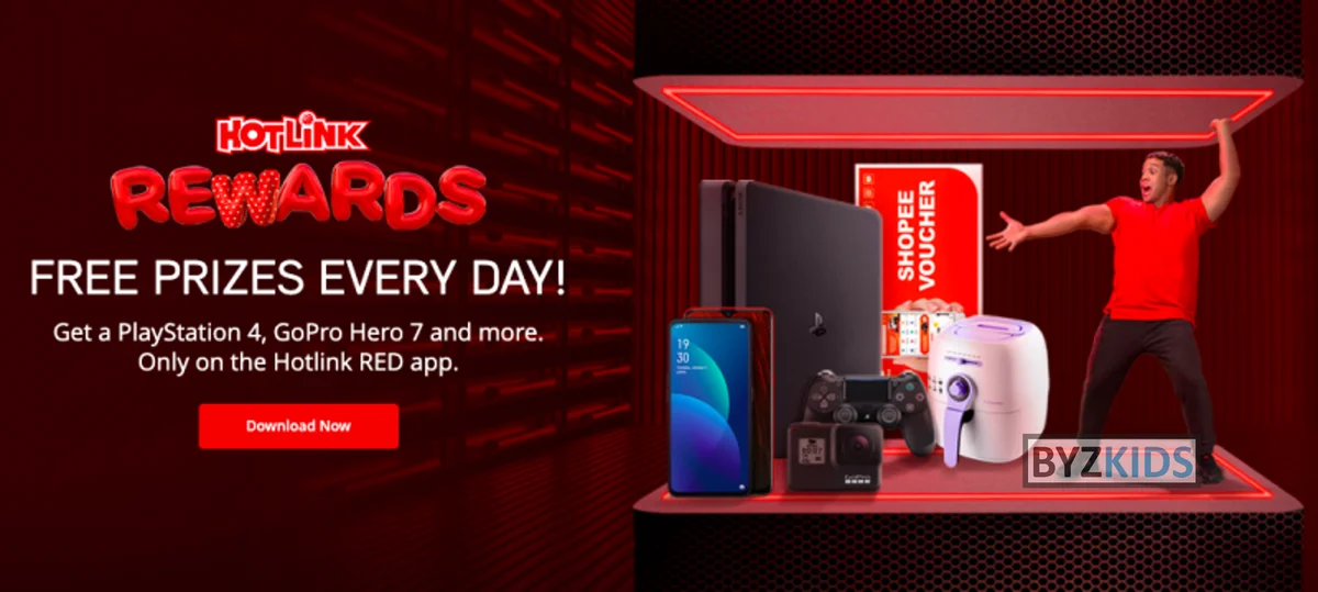 Hotlink Red app screen