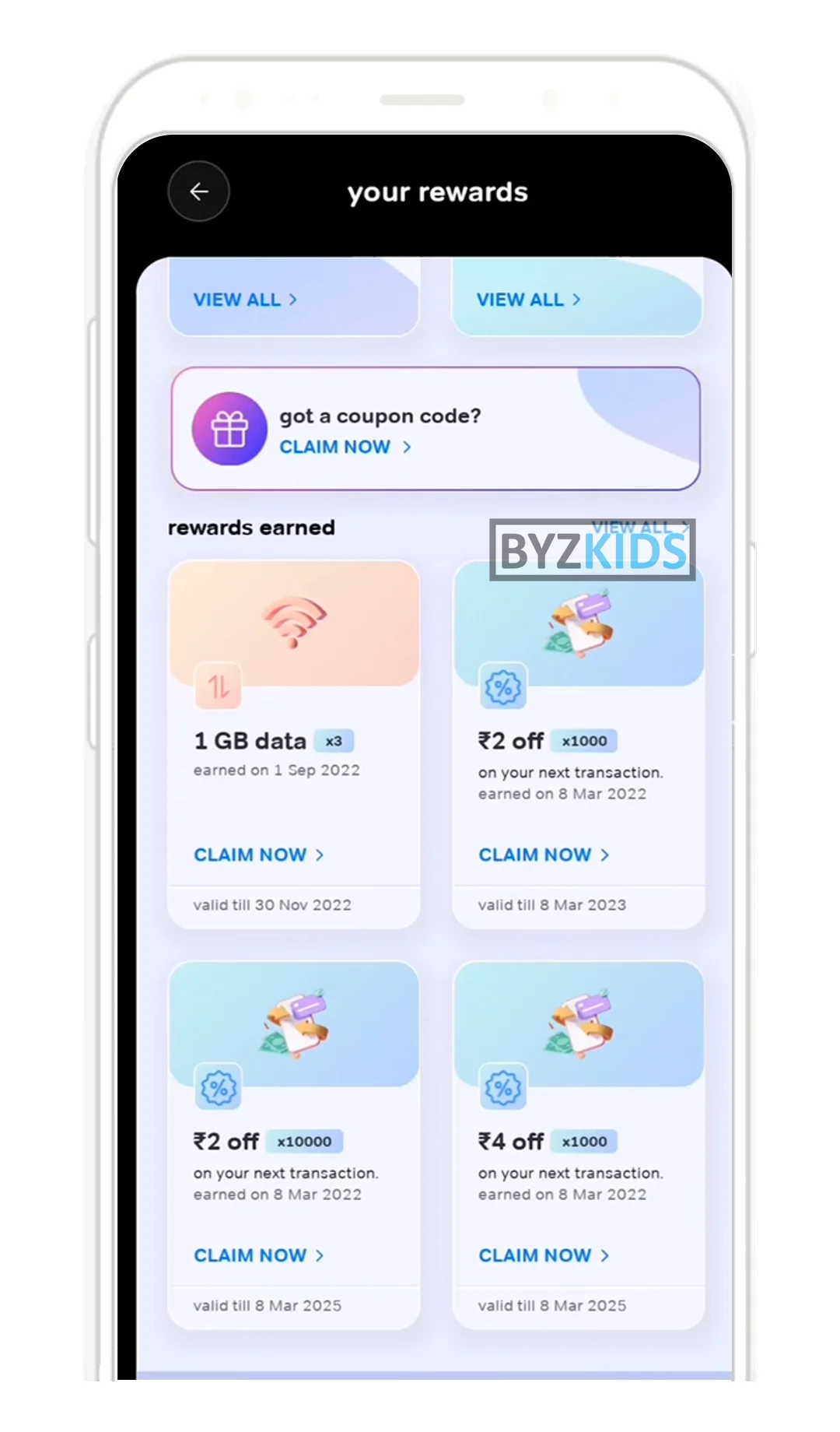 Airtel Thanks app screen