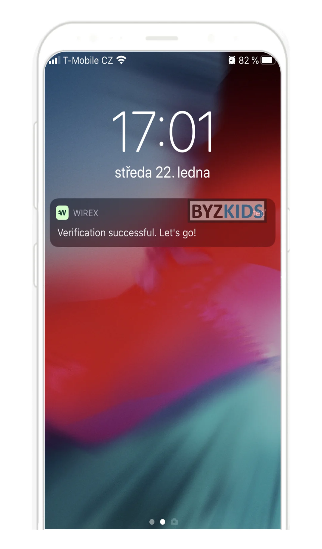 Wirex app screen