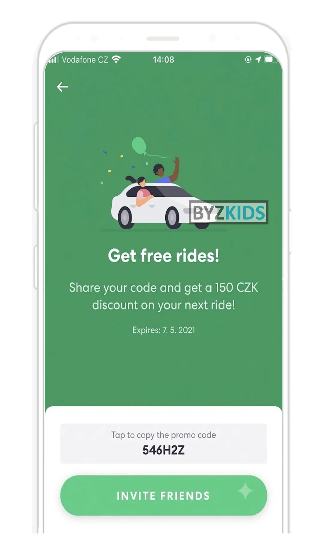 Bolt app screen