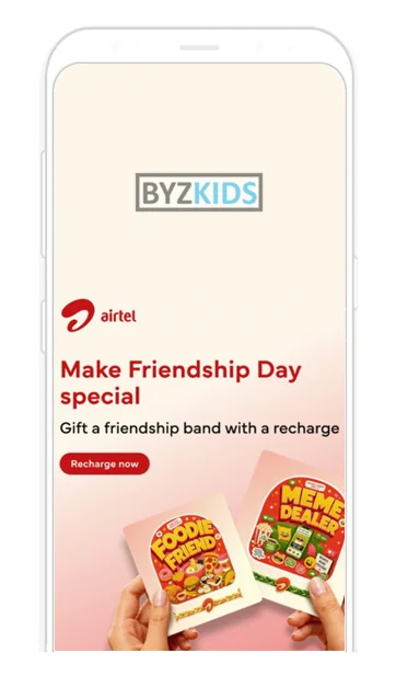 Airtel Thanks app screen