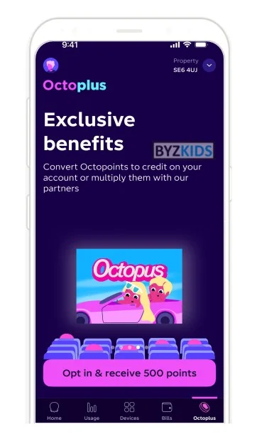 Octopus Energy: Rewards points for shifting energy consumption habits