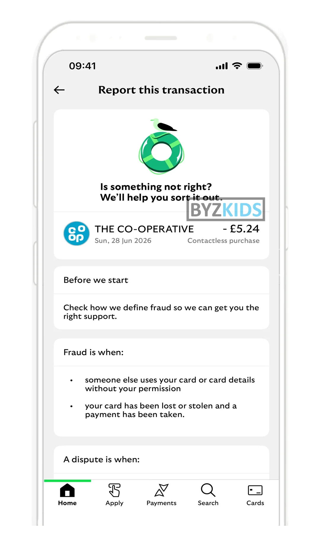 Lloyds Bank Mobile Banking: In-app transaction fraud vs dispute smart routing